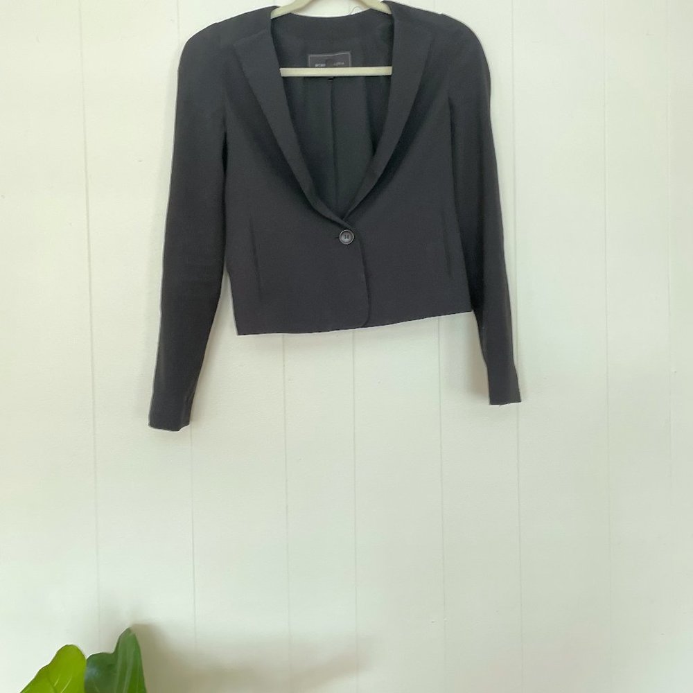 BCBGMaxAzria | Single Button Black Blazer | XXS
